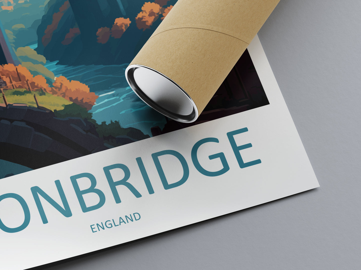Ironbridge England Travel Poster