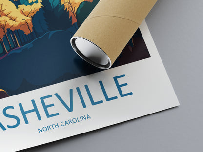 Asheville USA Travel Poster