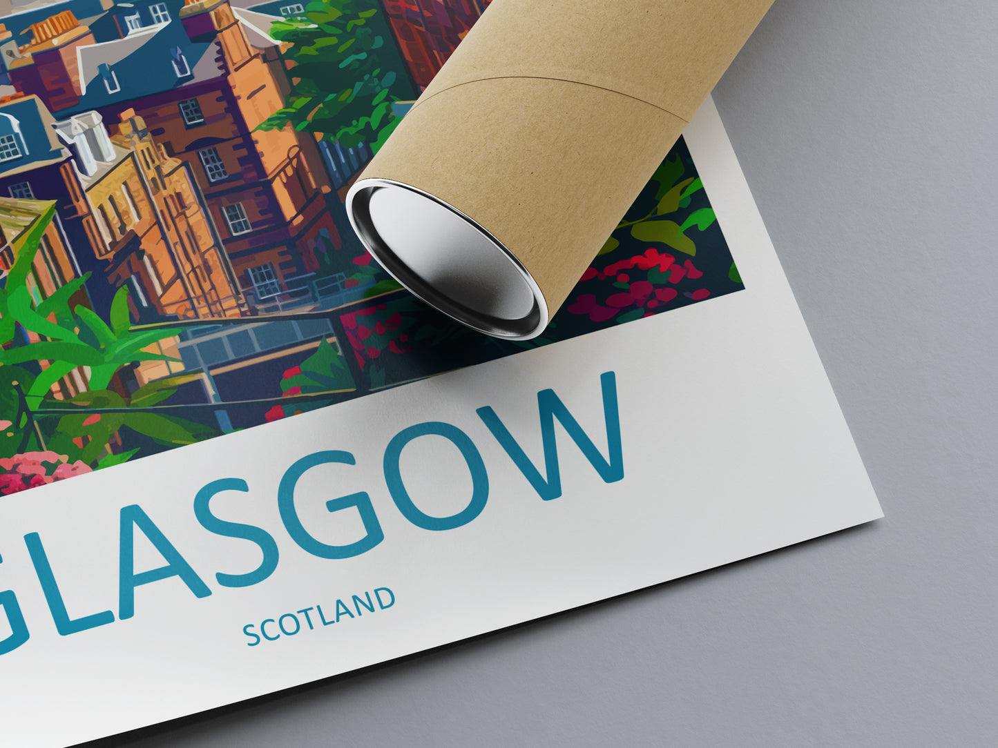 Glasgow Scotland Travel Poster