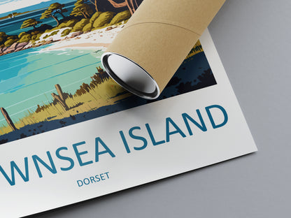 Brownsea Island England Travel Poster