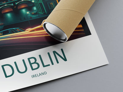 Dublin Ireland Travel Poster