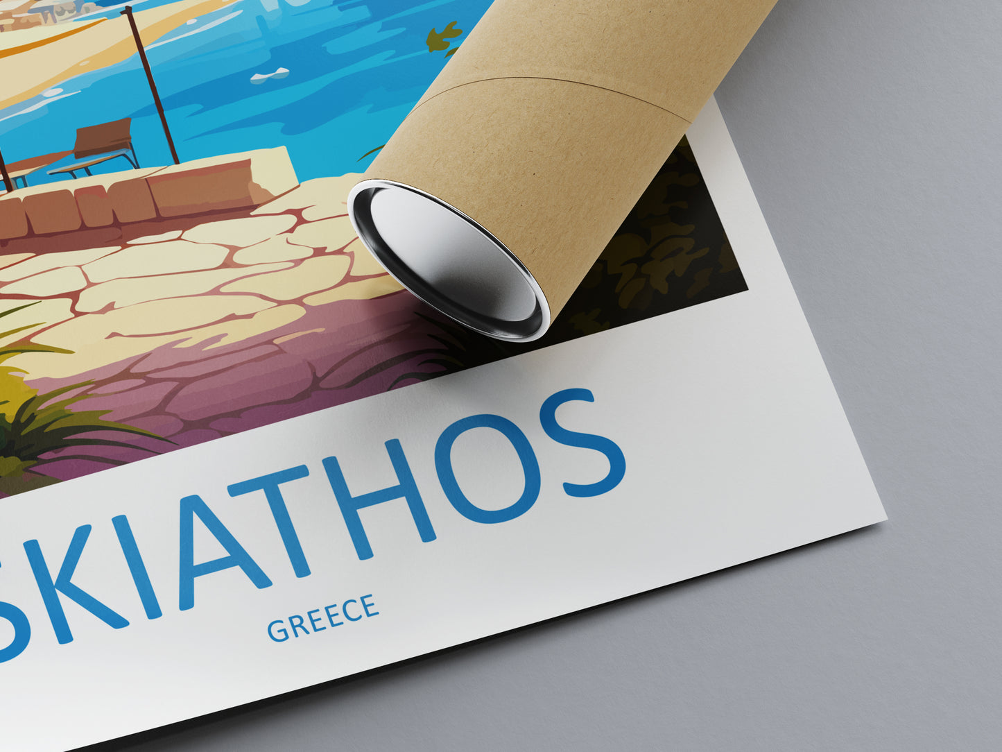 Skiathos Greece Travel Poster