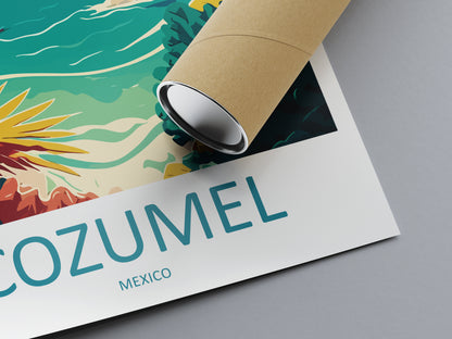 Cozumel Mexico Travel Poster