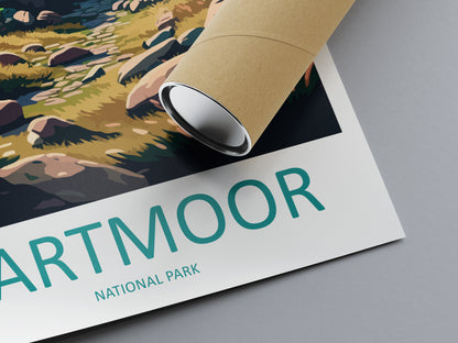 Dartmoor England Travel Poster