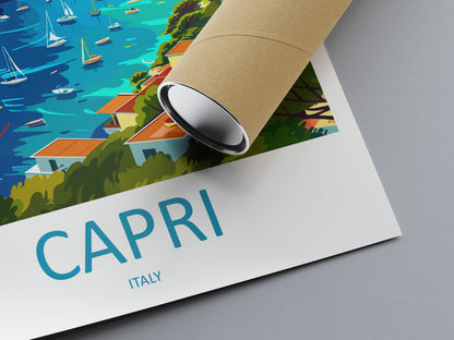 Capri Italy Travel Poster