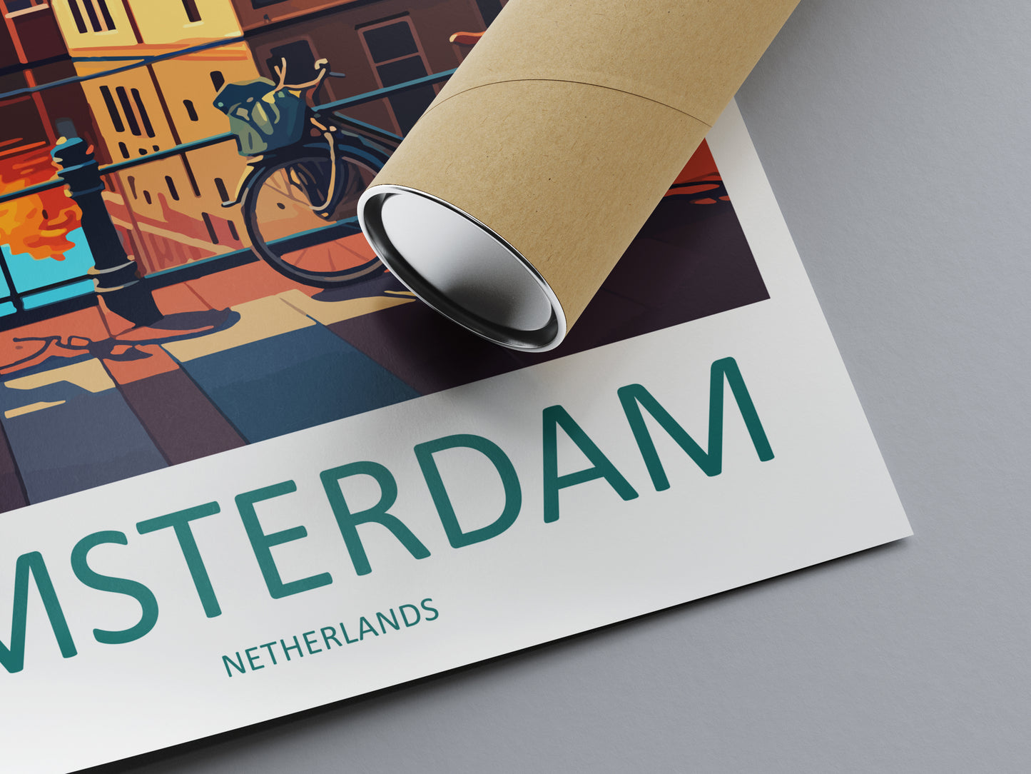 Amsterdam Netherlands Travel Poster