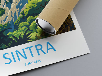 Sintra Portugal Travel Poster