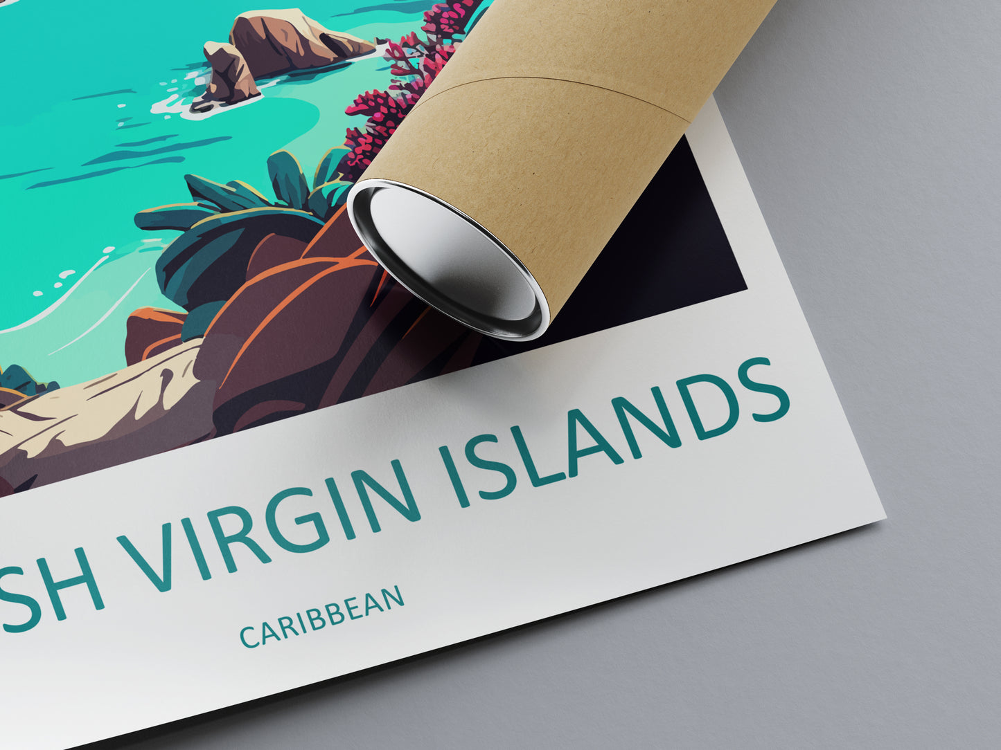British Virgin Islands Caribbean Travel Poster