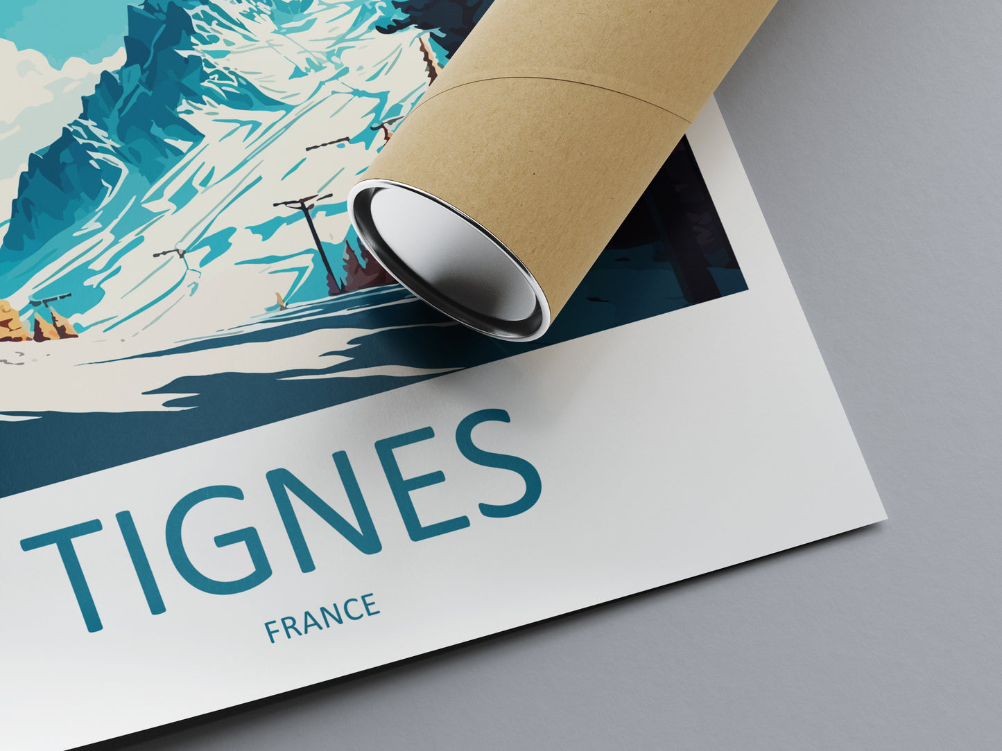 Tignes France Travel Poster