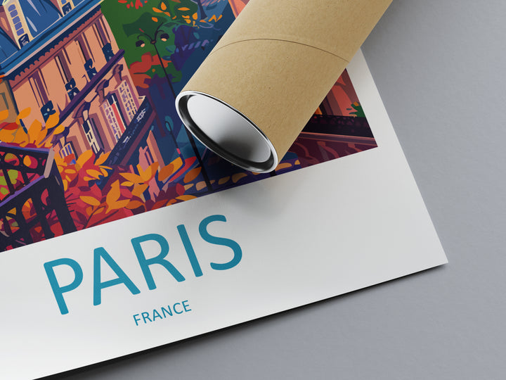 Paris France Travel Poster