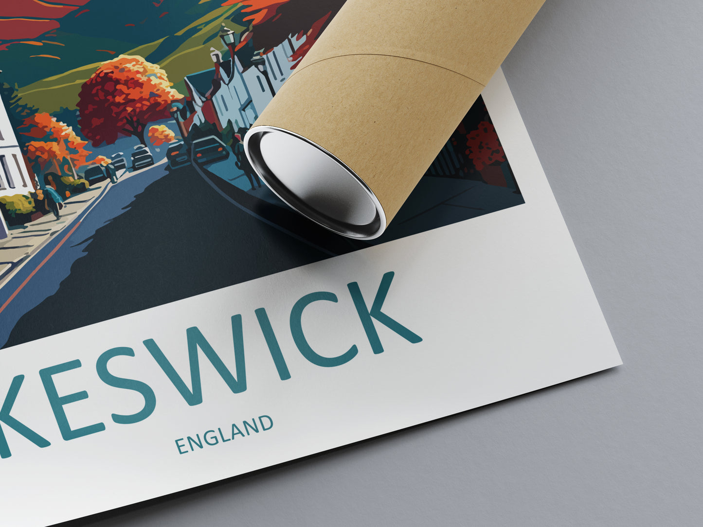 Keswick England Travel Poster