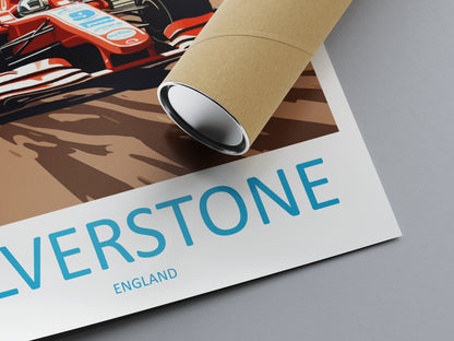 Silverstone England Travel Poster