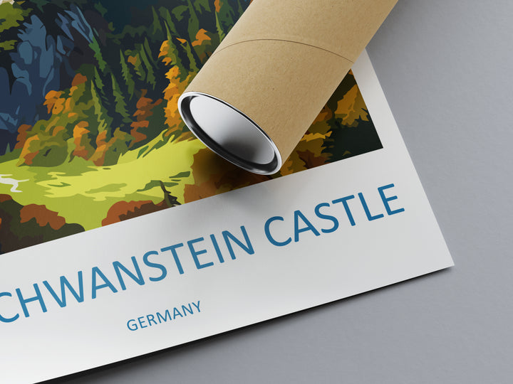 Neuschwanstein Castle Germany Travel Poster