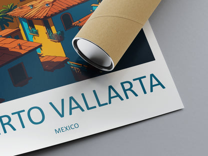 Puerto Vallarta Mexico Travel Poster