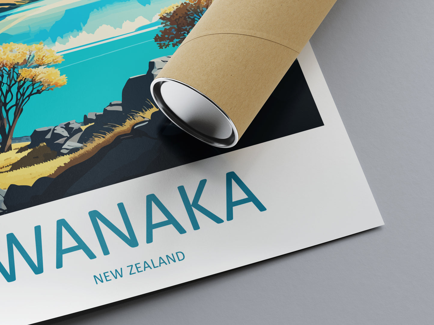 Wanaka New Zealand Travel Poster