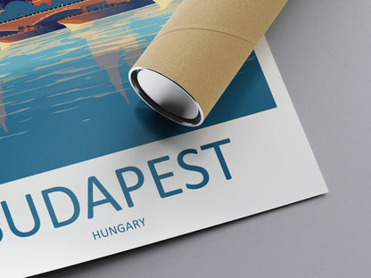 Budapest Hungary Travel Poster