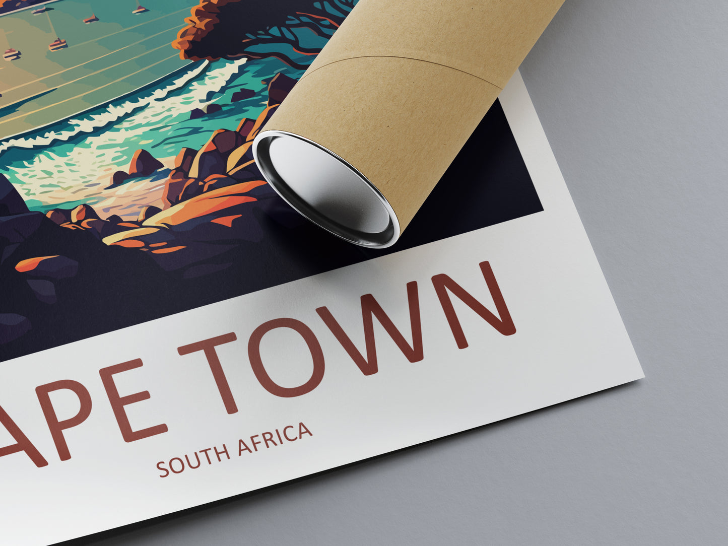 Cape Town South Africa Travel Poster