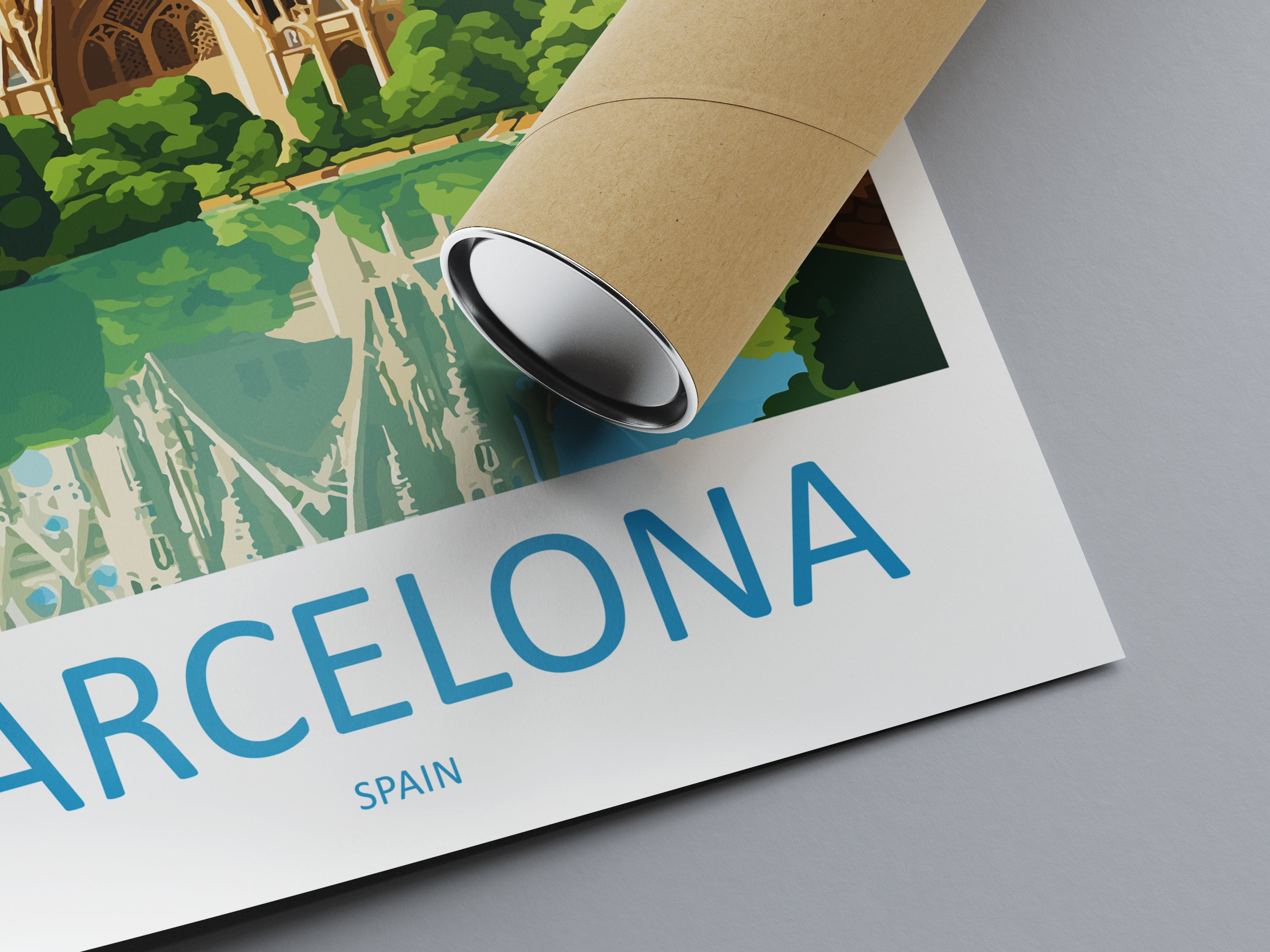 Barcelona Spain Travel Poster