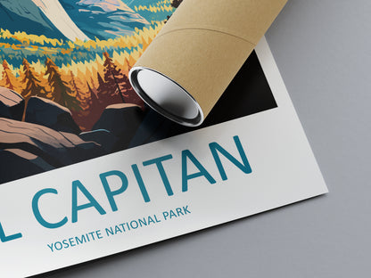 Yosemite El Capitan USA Travel Poster