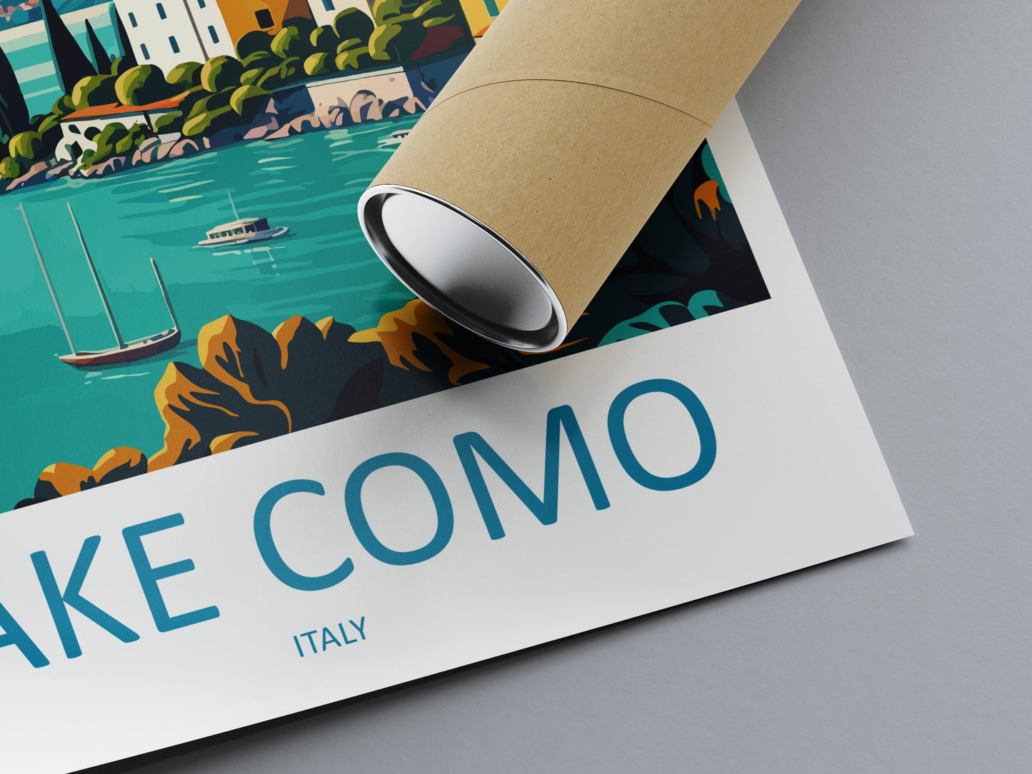 Lake Como Italy Travel Poster