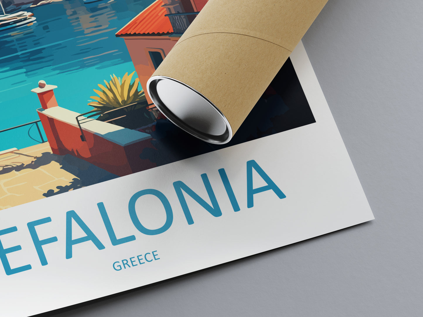 Kefalonia Greece Travel Poster