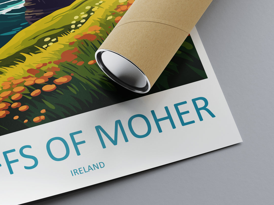 Cliffs Of Moher Ireland Travel Poster