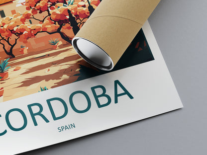 Cordoba Spain Travel Poster