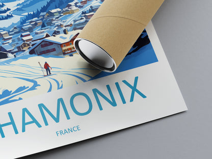 Chamonix France Travel Poster