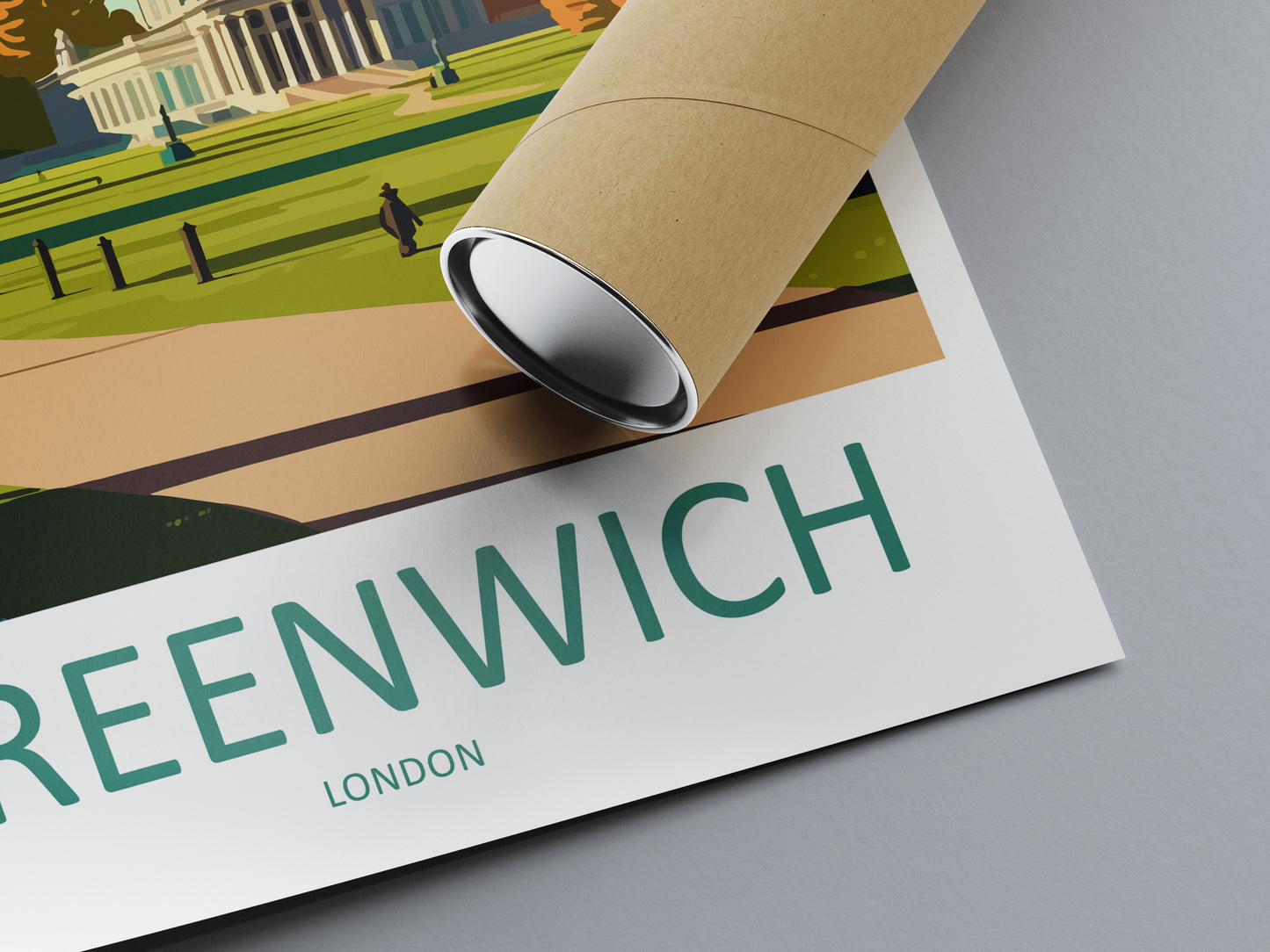 Greenwich Park England Travel Poster