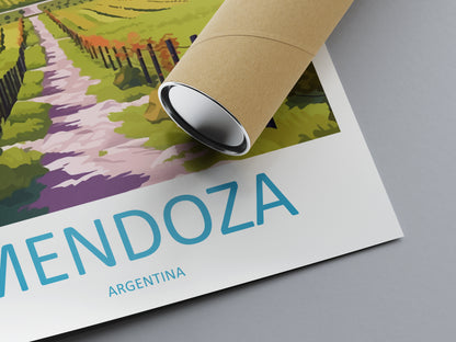 Mendoza Argentina Travel Poster