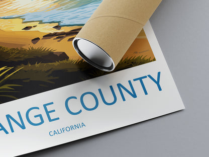 Orange County USA Travel Poster