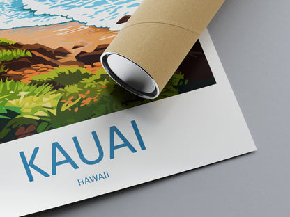 Kauai Hawaii USA Travel Poster