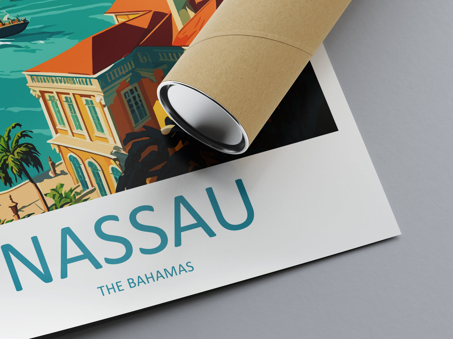 Nassau Caribbean Travel Poster