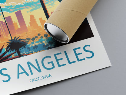 Los Angeles USA Travel Poster