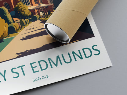 Bury St Edmunds England Travel Poster