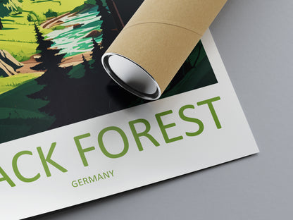 Black Forest Germany Travel Poster