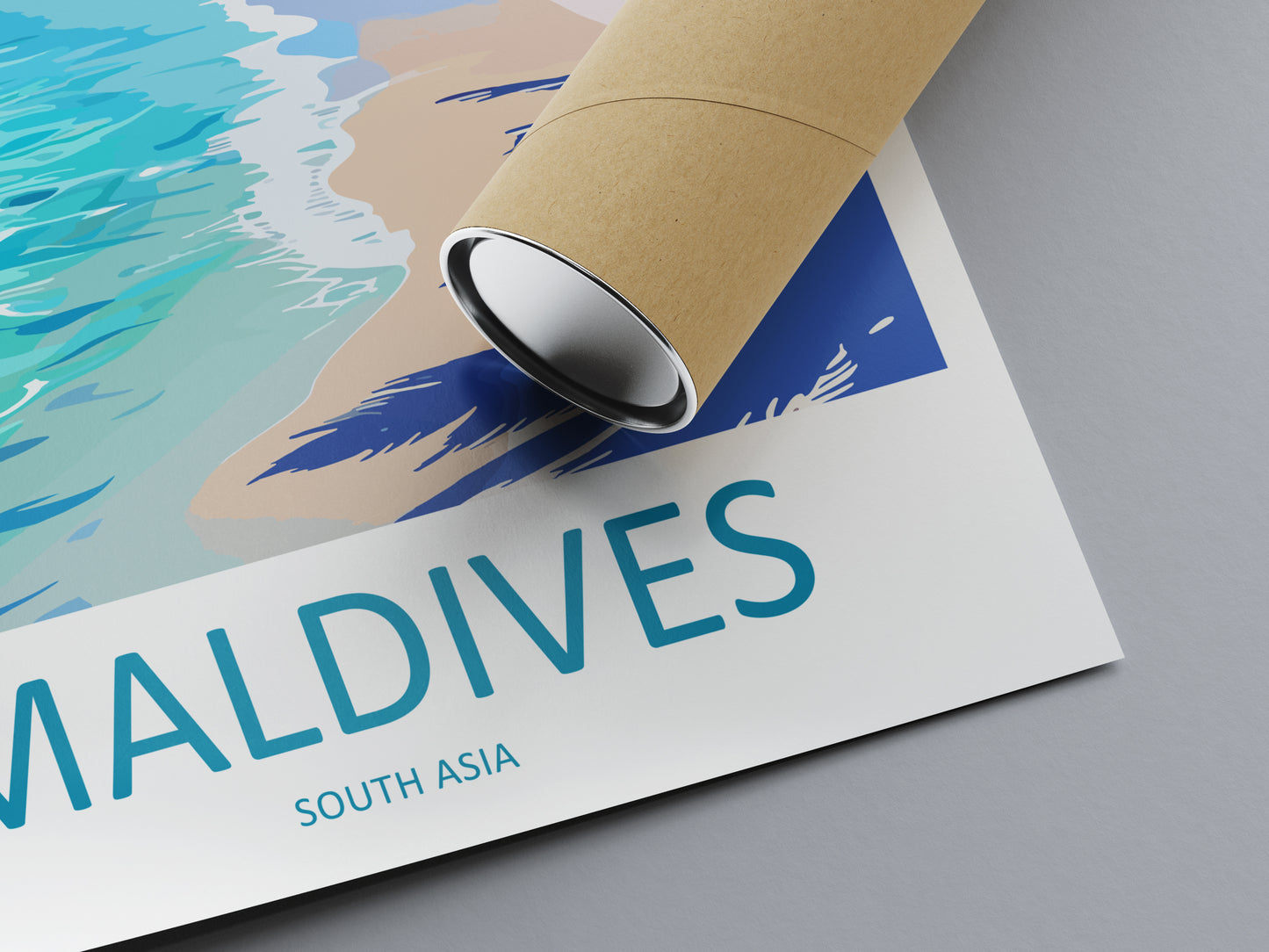 Maldives Asia Travel Poster