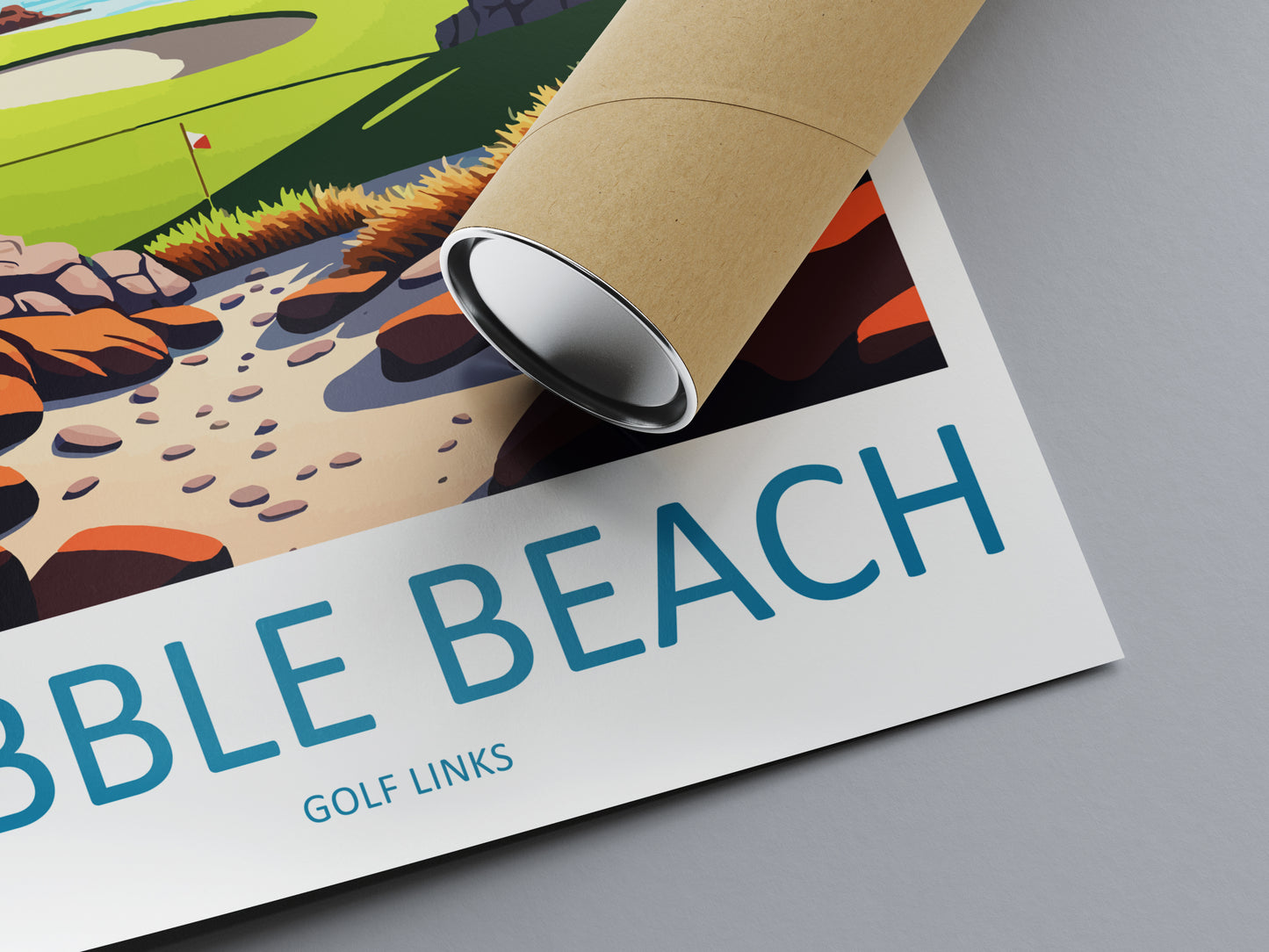 Pebble Beach Golf Links USA Travel Poster