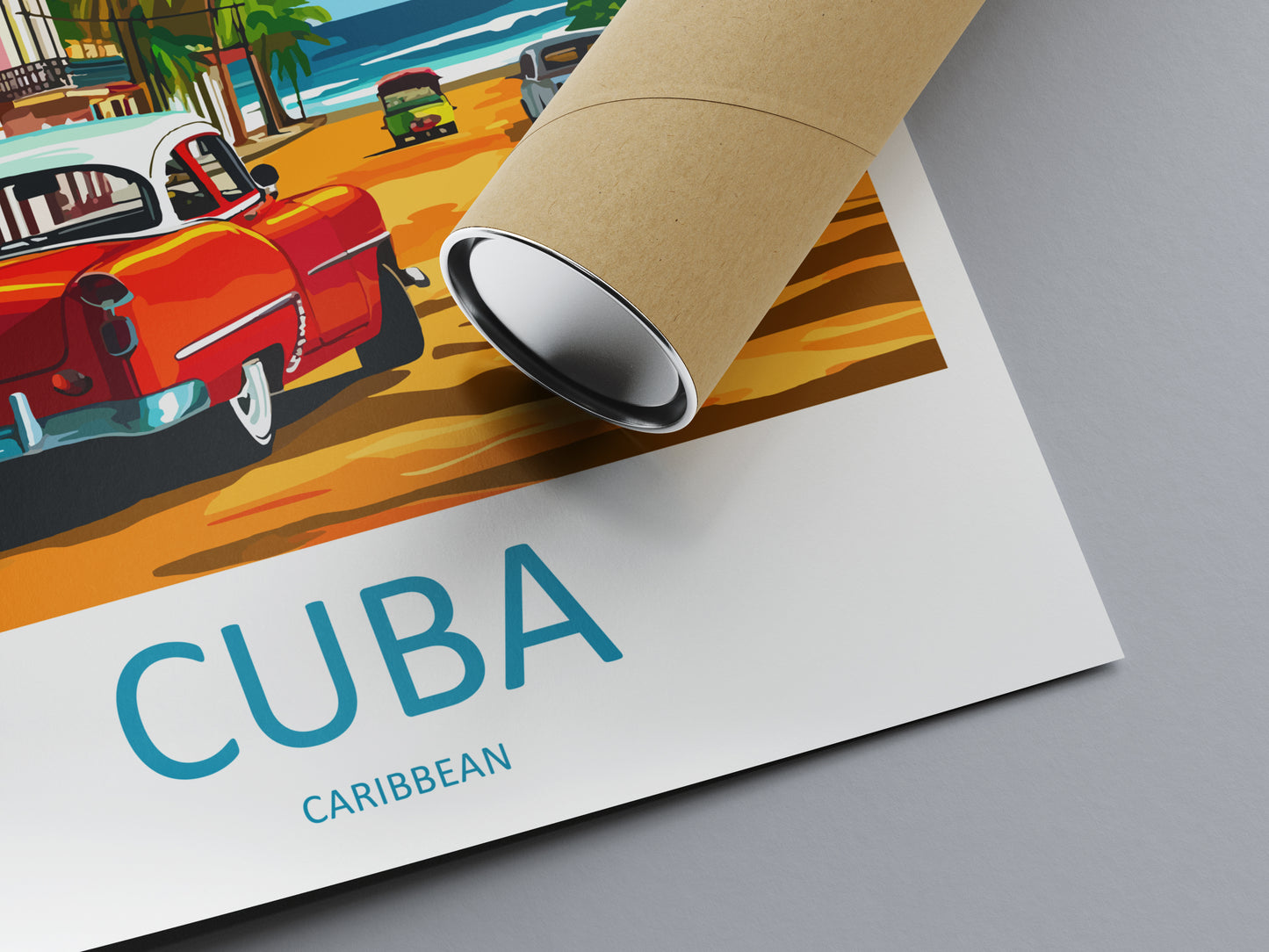 Cuba Caribbean Travel Poster