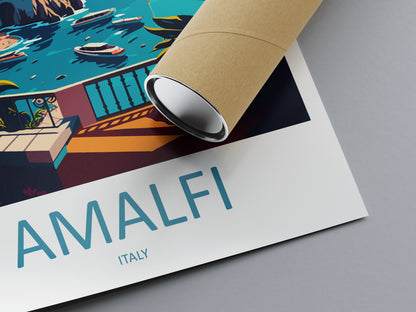 Amalfi Italy Travel Poster