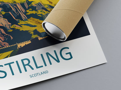 Stirling Scotland Travel Poster