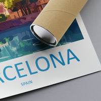 Barcelona Spain Travel Poster