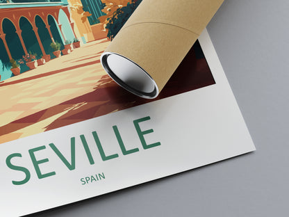 Seville Spain Travel Poster