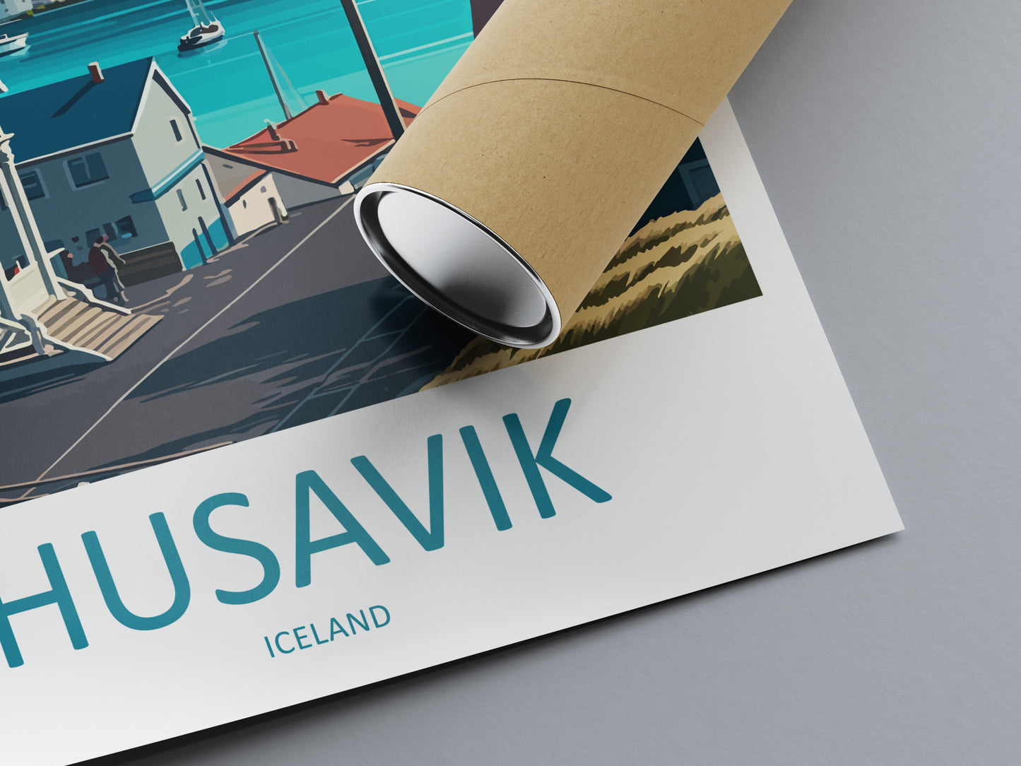 Husavik Iceland Travel Poster