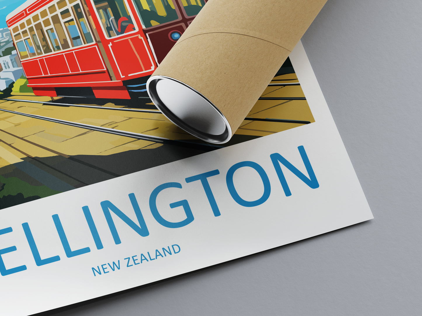 Wellington New Zealand Travel Poster