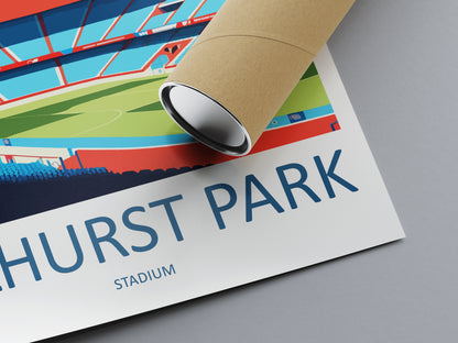 Selhurst Park Stadium England Travel Poster