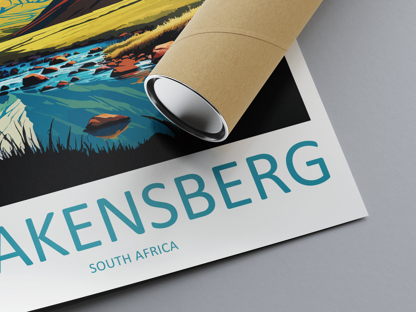 Drakensberg South Africa Travel Poster