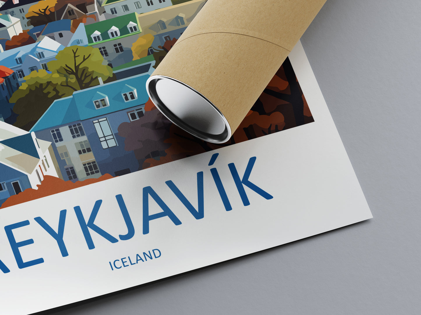 Reykjavik Iceland Travel Poster