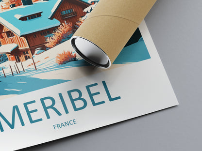 Meribel France Travel Poster