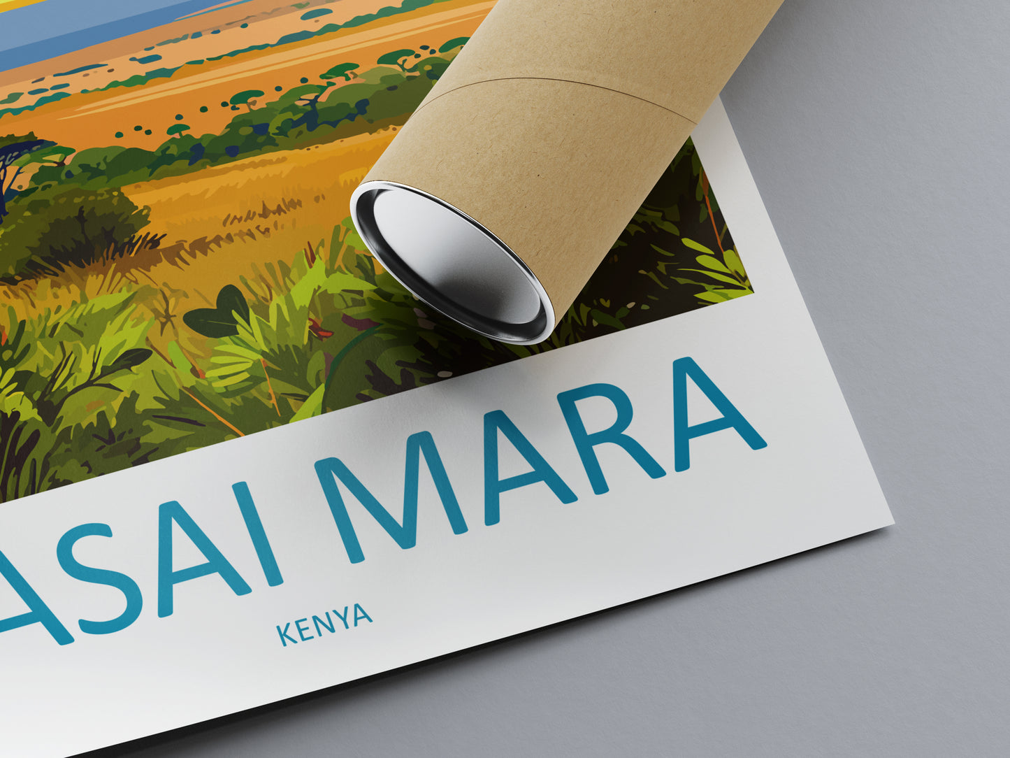 Masai Mara Africa Travel Poster